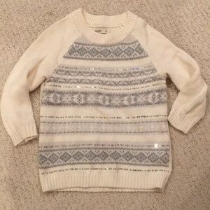 NWOT: Old Navy 3/4 sleeve Crew neck sweater